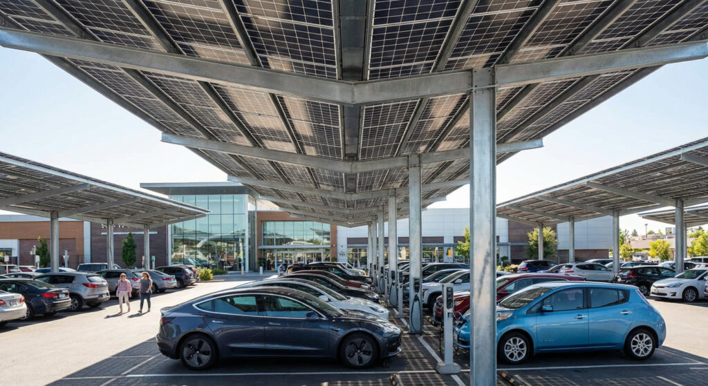 استراکچر خورشیدی carport